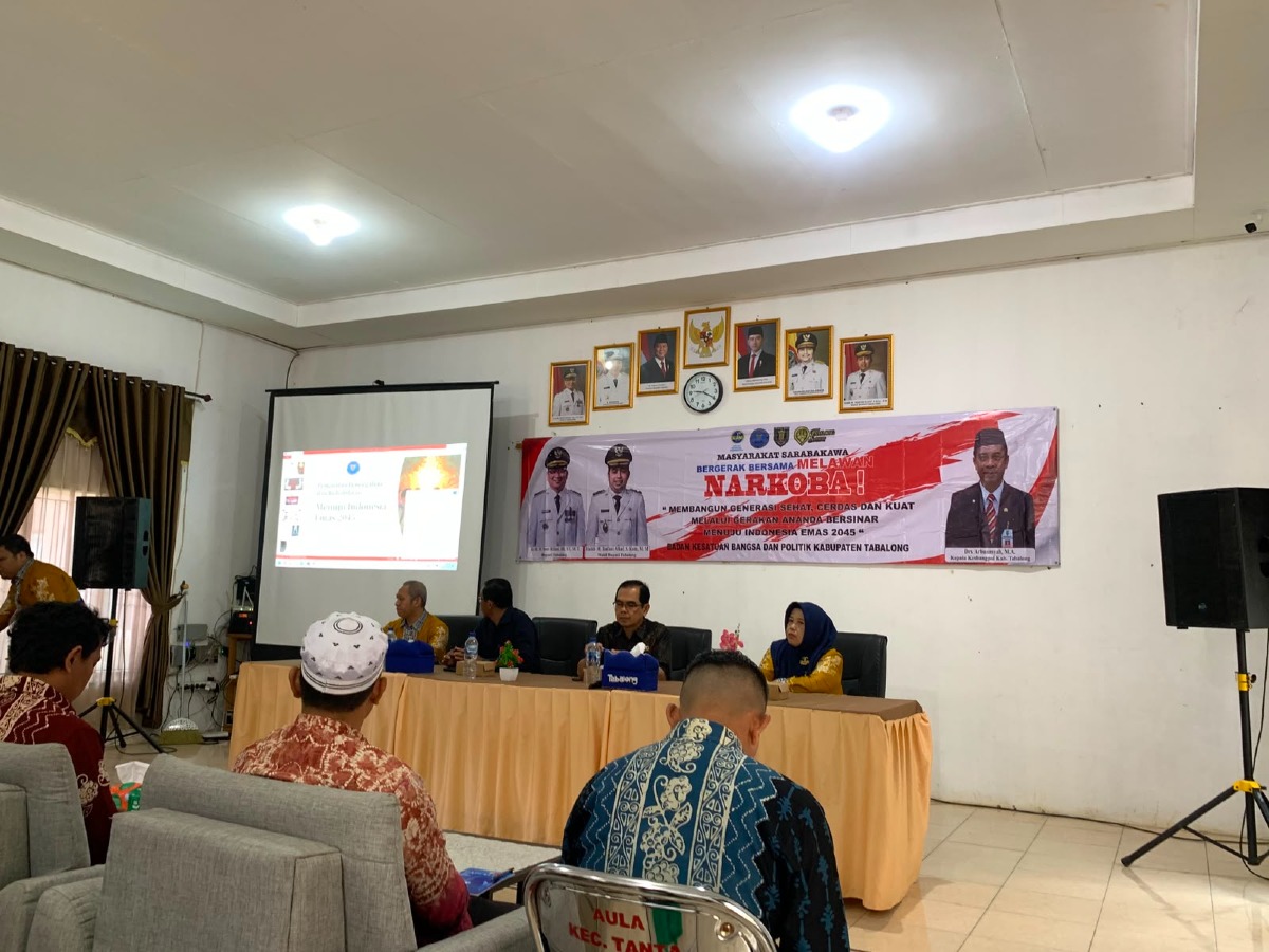 Bersama Perangi Narkoba, Pemerintah Desa Tanta Ikuti Sosialisasi P4GN untuk Wujudkan Lingkungan Desa yang Aman dan Bersih