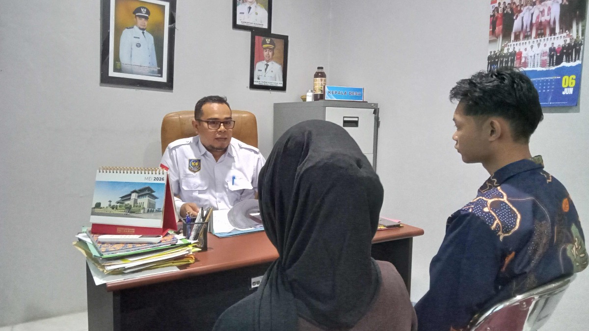 Cegah Stunting Sejak Pra Nikah, Kades Wayau Beri Penasehatan Bagi Catin