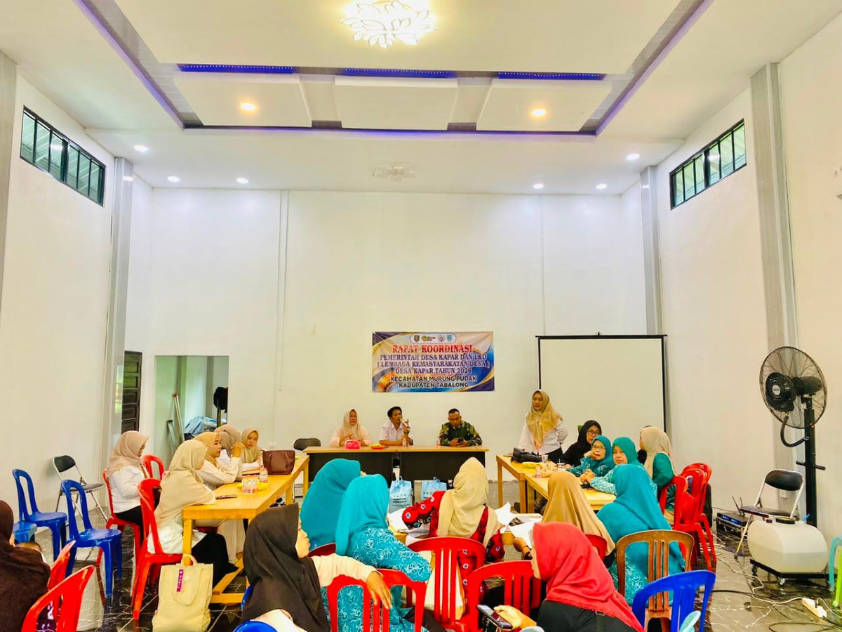 Desa Kapar Gelar Rapat Koordinasi Persiapan Lomba PHBS Tingkat Kabupaten Tabalong Tahun 2026