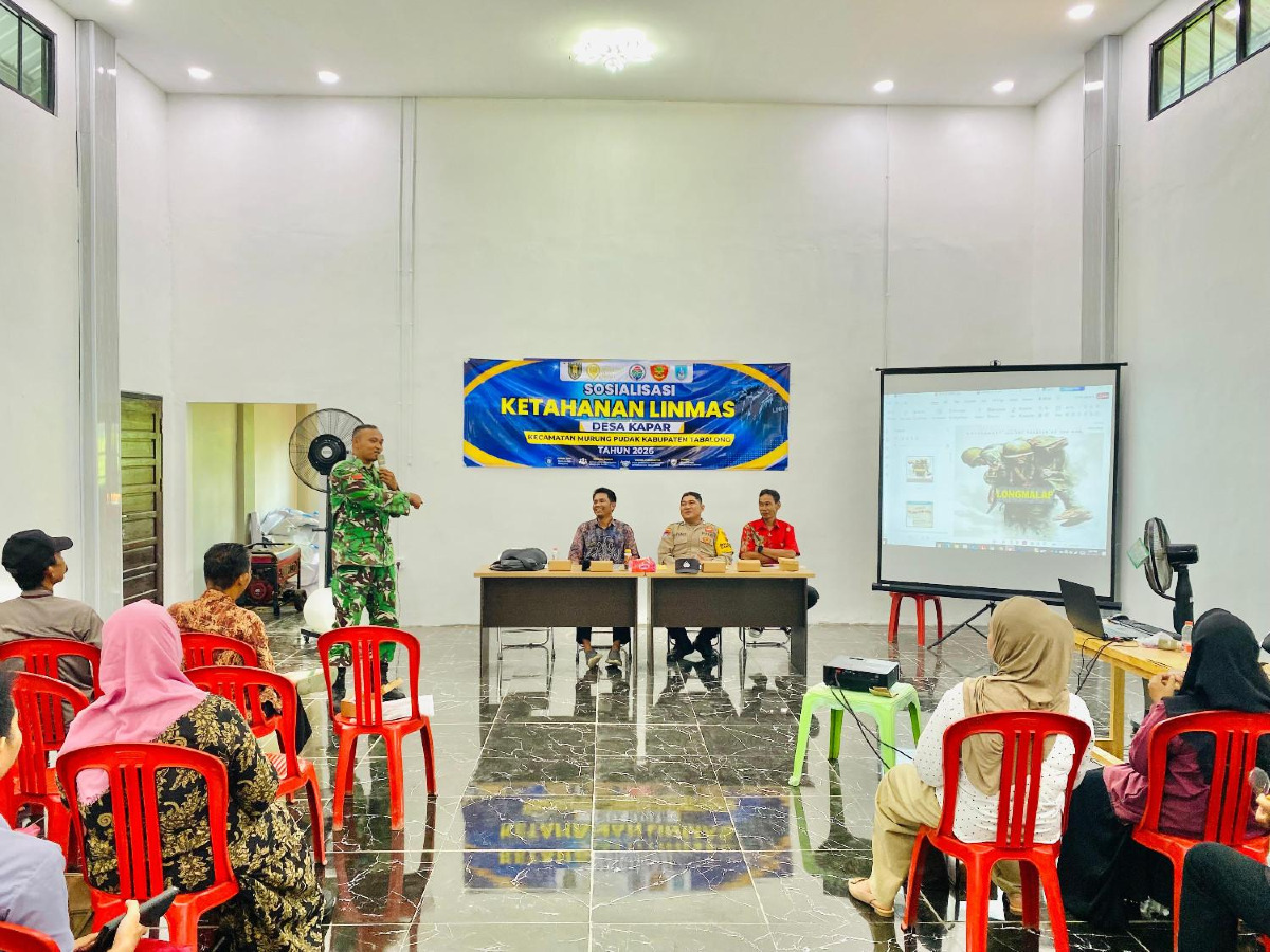 Perkuat Ketahanan Linmas, Pemerintah Desa Kapar Gelar Sosialisasi untuk Menjaga Situasi Kamtibmas Desa