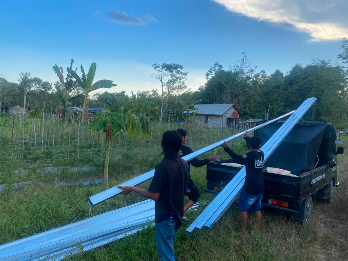 Dukung Program Prioritas Bupati Tabalong, Pemerintah Desa Kapar Mulai Persiapan Lahan Pembangunan Bank Sampah