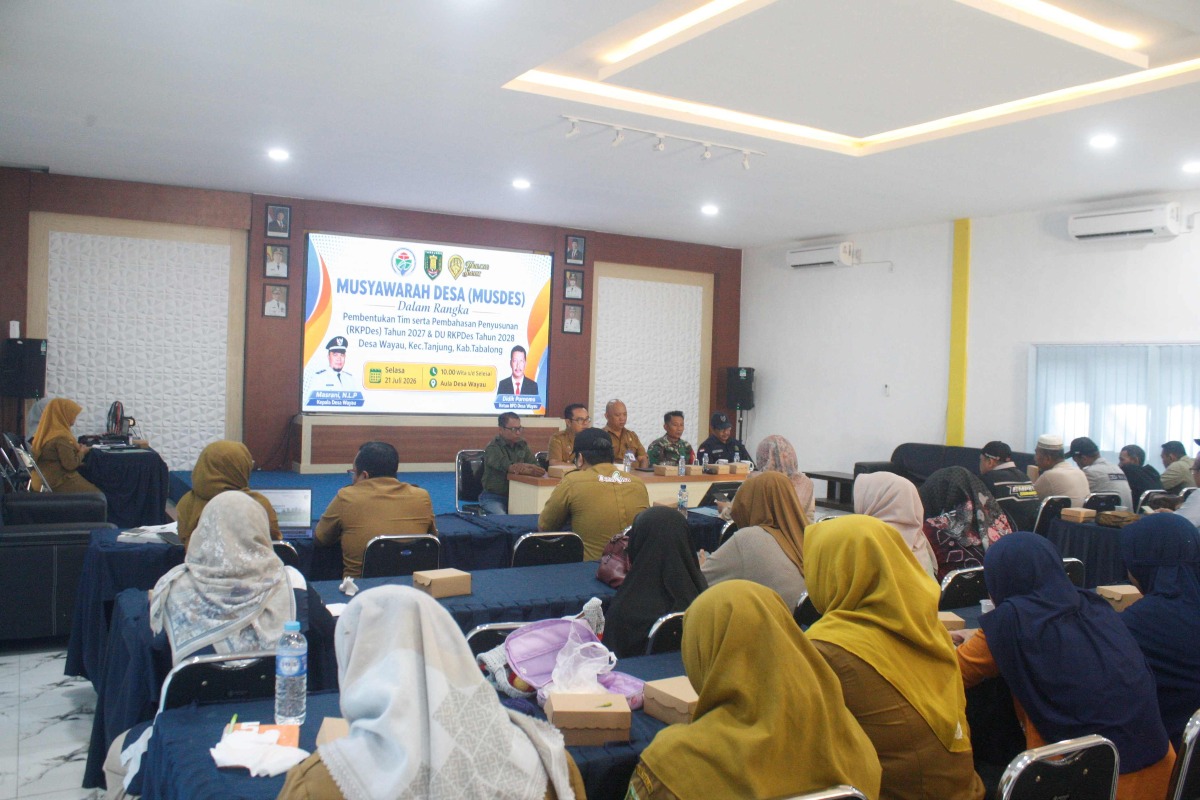 Wayau Matangkan Arah Pembangunan Lewat Musdes RKPDes 2027