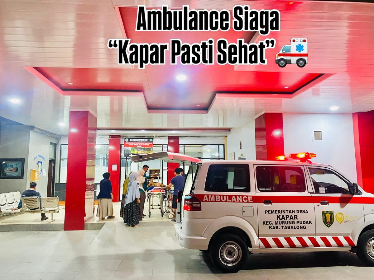 Kapar Pasti Sehat, Pemerintah Desa Kapar Hadirkan Ambulance SMART Siaga 24 Jam untuk Warga