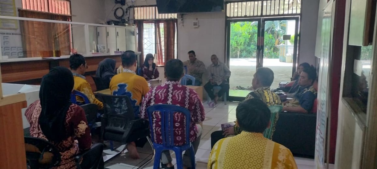 Rapat Pembahasan Penyusunan Dokumen RKPDesa Desa Manduin 