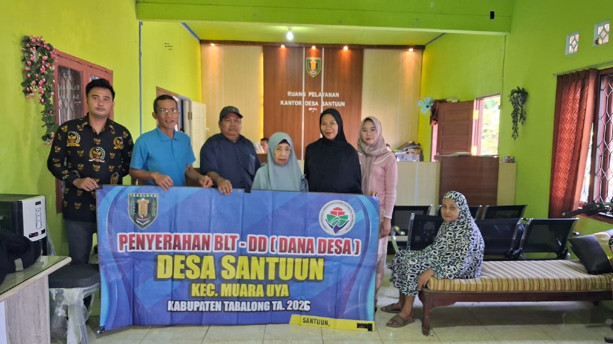 Penyaluran BLT Dana Desa Bulan Juli 2026, Sebanyak 11 KPM Desa Santuun Terima Bantuan