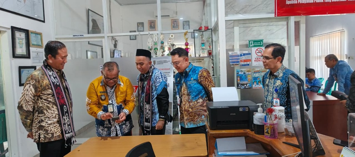 Masuk 3 Besar, Desa Warukin Disambangi Tim Klarifikasi Lapangan DPMD Provinsi Kalsel
