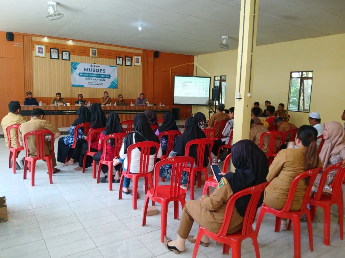 MUSYAWARAH DESA RKPDes PERUBAHAN TAHUN 2026 DESA SANTUUN BAHAS PRIORITAS PEMBANGUNAN SANITASI AIR BERSIH