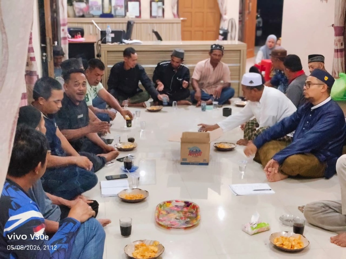 Musyawarah Warga Bahas Gotong Royong Bersihkan Saluran Irigasi Sawah di Baruh Mambari dan Bilis