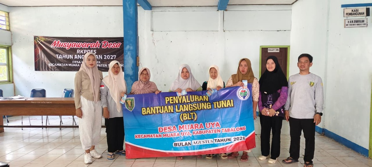 Pemdes Muara Uya Salurkan BLT Dana Desa Bulan Agustus 2026 kepada Keluarga Penerima Manfaat