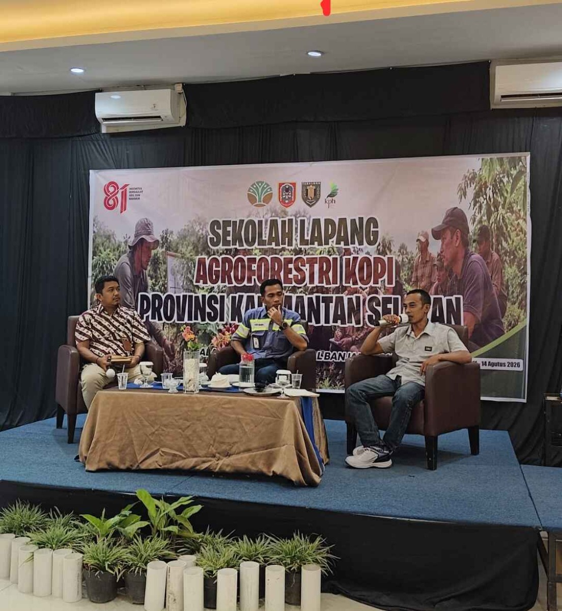 KTH Gunung Batukumpay Jadi Narasumber Sekolah Lapang Agroforestri Kopi, Kawasan Perkebunan Gunung Batukumpay Jadi Destinasi Pembelajaran
