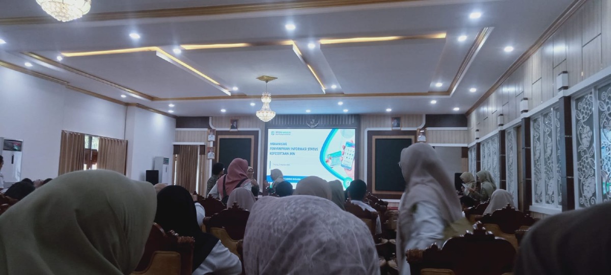 Pemerintah Desa Santuun Ikuti Kegiatan Penyampaian Informasi Status Kepesertaan JKN