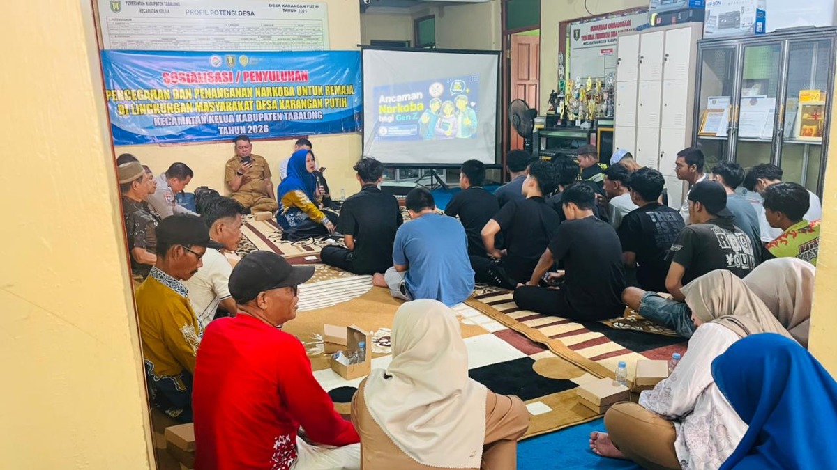 Sosialisasi Pencegahan dan Penanganan Narkoba Untuk Remaja Di Lingkungan Masyarakat Desa Karangan Putih