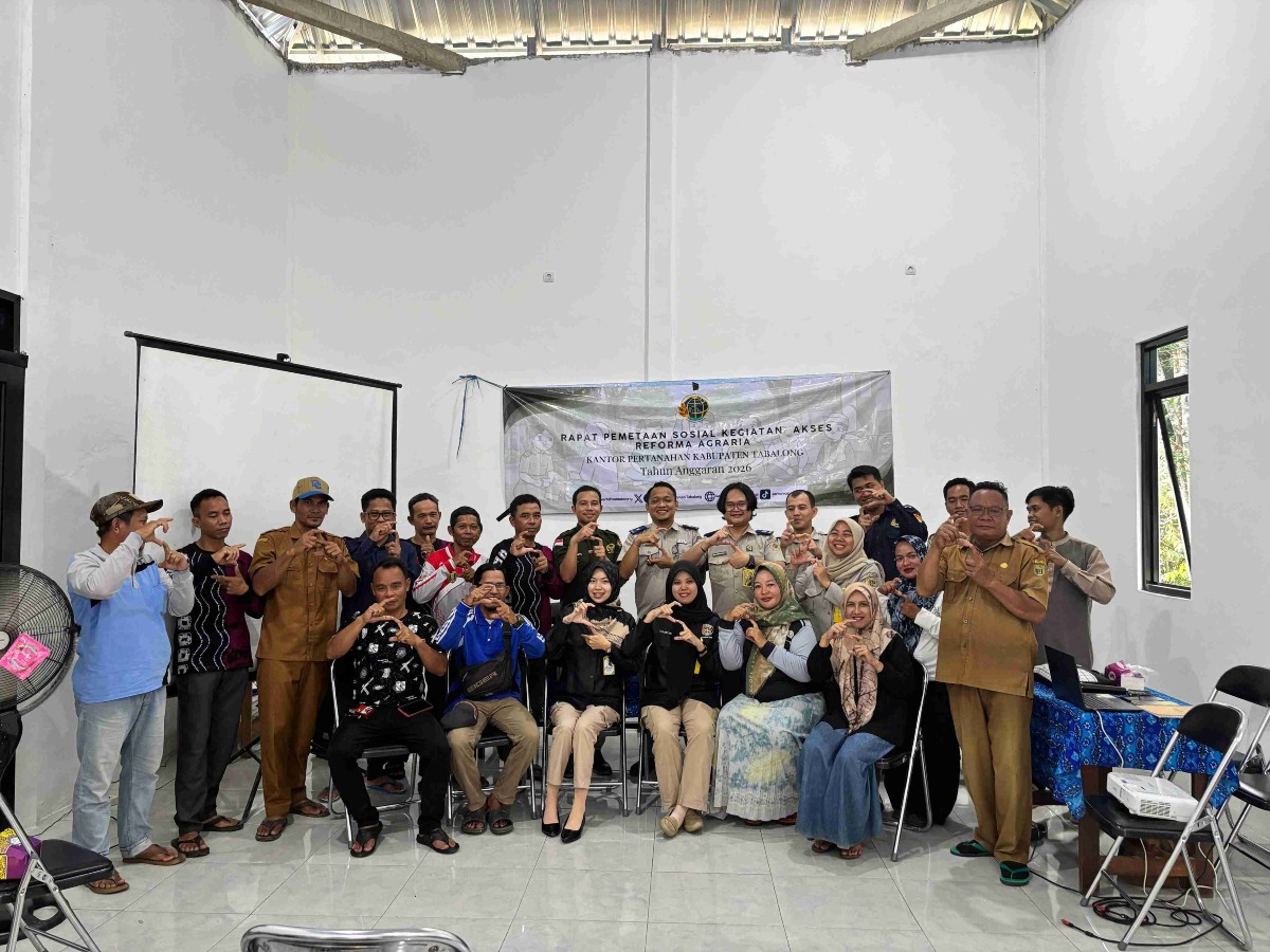 RAPAT PEMETAAN SOSIAL KEGIATAN AKSES AGRARIA DARI KANTOR PERTANAHAN KABUPATEN TABALONG TAHUN ANGGARAN 2026