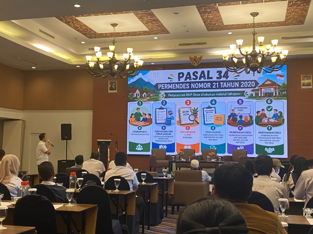 Perkuat Kapasitas Aparatur Desa, Kepala Desa dan Perangkat Desa Ikuti Pelatihan Penyusunan Perencanaan Pembangunan Tahun 2027