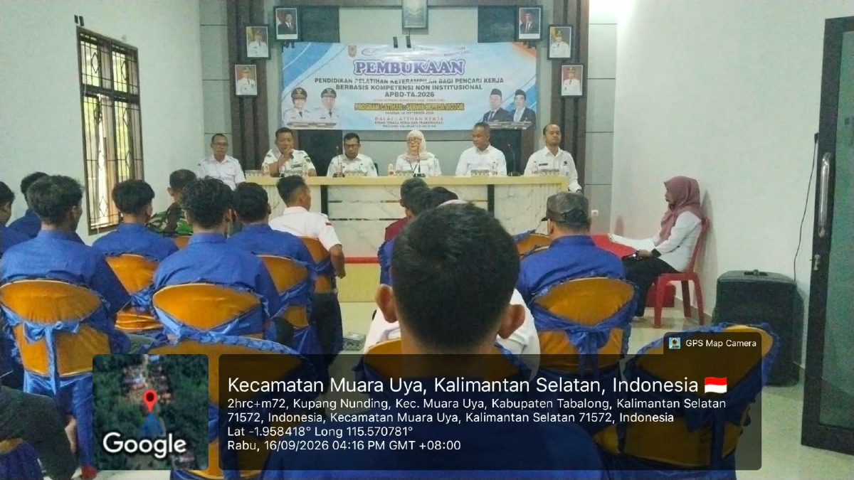 BLK Kalsel Buka Pelatihan Service Sepeda Motor R2 Berbasis APBD 2026 di Desa Kupang Nunding
