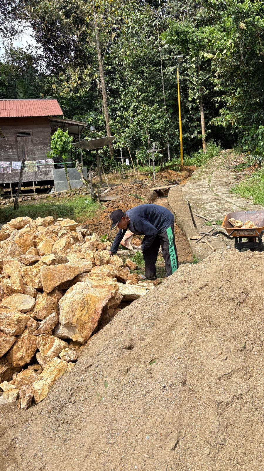 Proses Pembuatan Parit