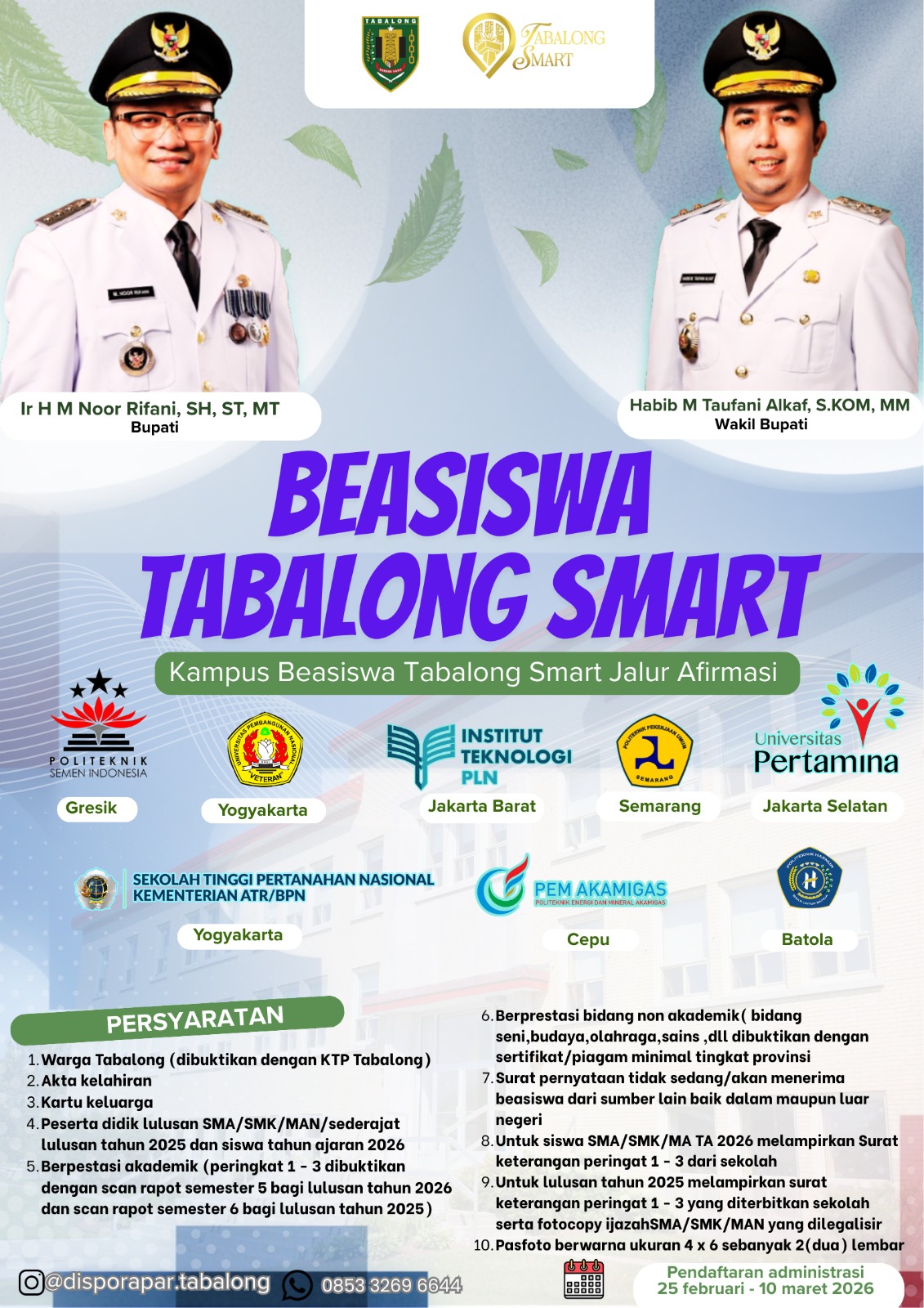 BEASISWA TABALONG SMART 