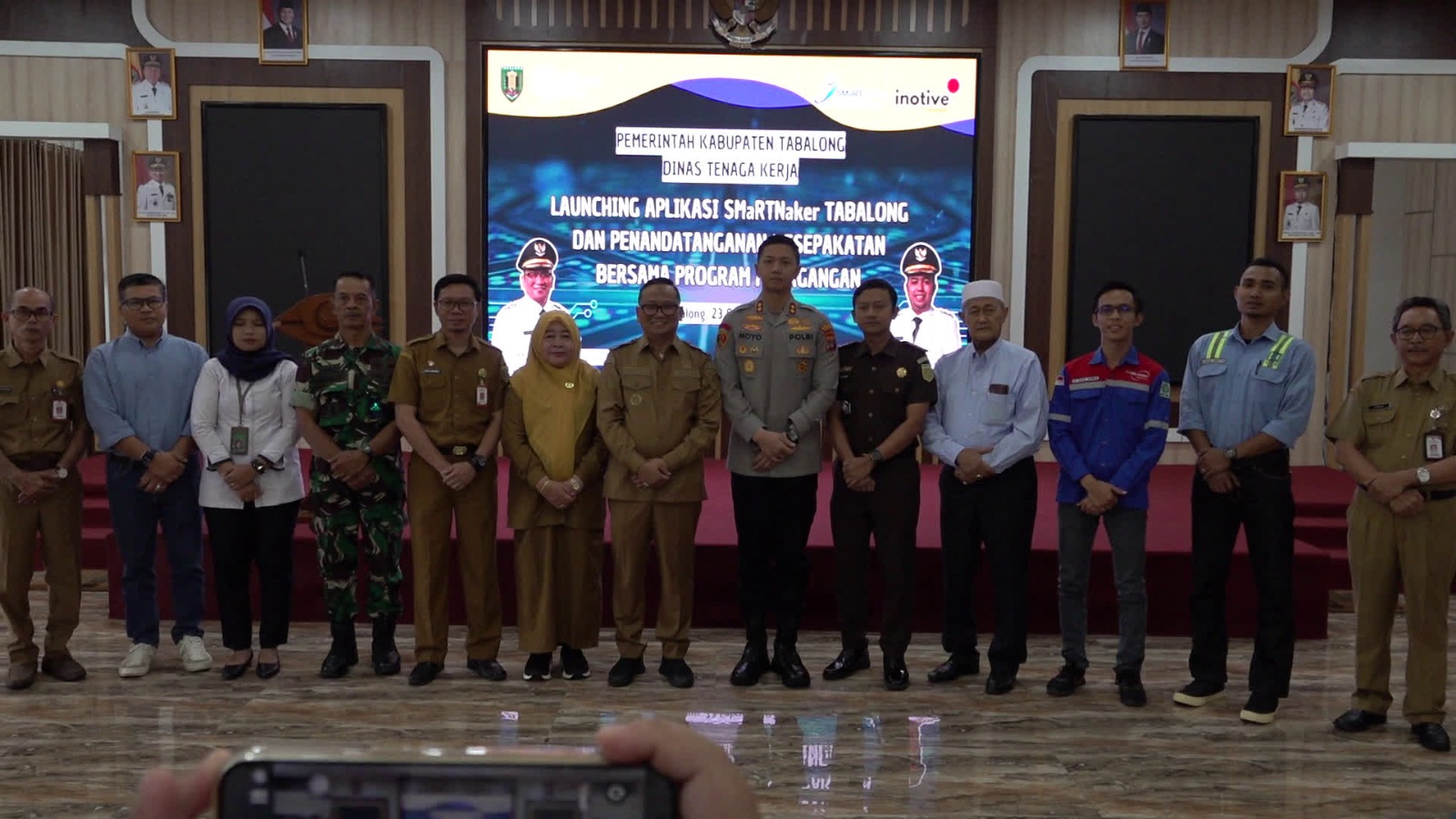 Bupati H. Rifani Luncurkan Aplikasi Smartnaker, Wujudkan Satu Data Tenaga Kerja Tabalong