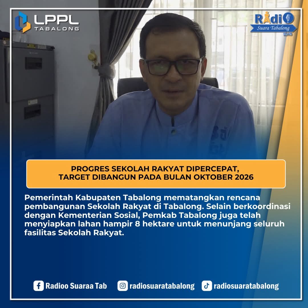 Progres Sekolah Rakyat Dipercepat, Target Dibangun  pada Bulan Oktober 2026