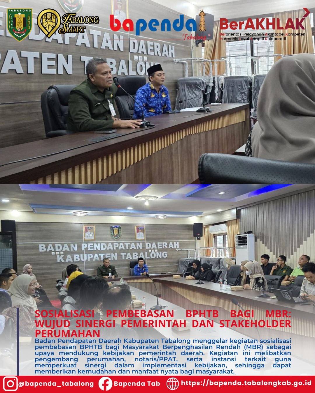 Bapenda Gelar Sosialisasi Sinergi Pemda, Pengembang, dan PPAT Dalam Penerapan Pembebasan BPHTB Bagi MBR