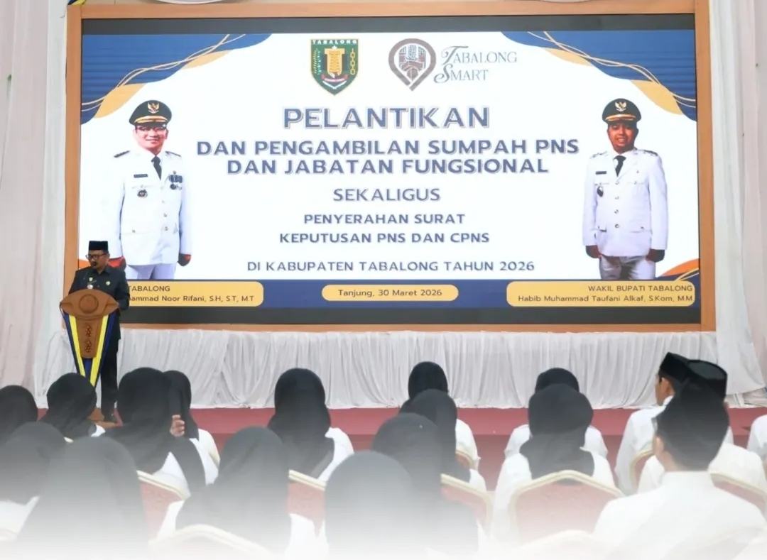 Pelantikan Sekaligus Penyerahan SK PNS, Pejabat Fungsional dan CPNS di Kabupaten Tabalong