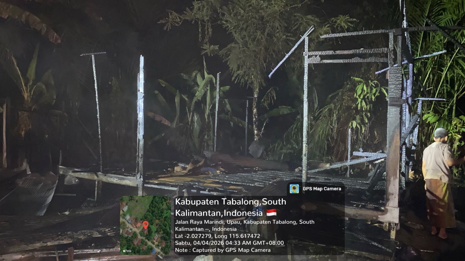 Dinas Sosial P3AP2KB Kabupaten Tabalong Salurkan Bantuan Logistik bagi Korban Kebakaran di Desa Marindi