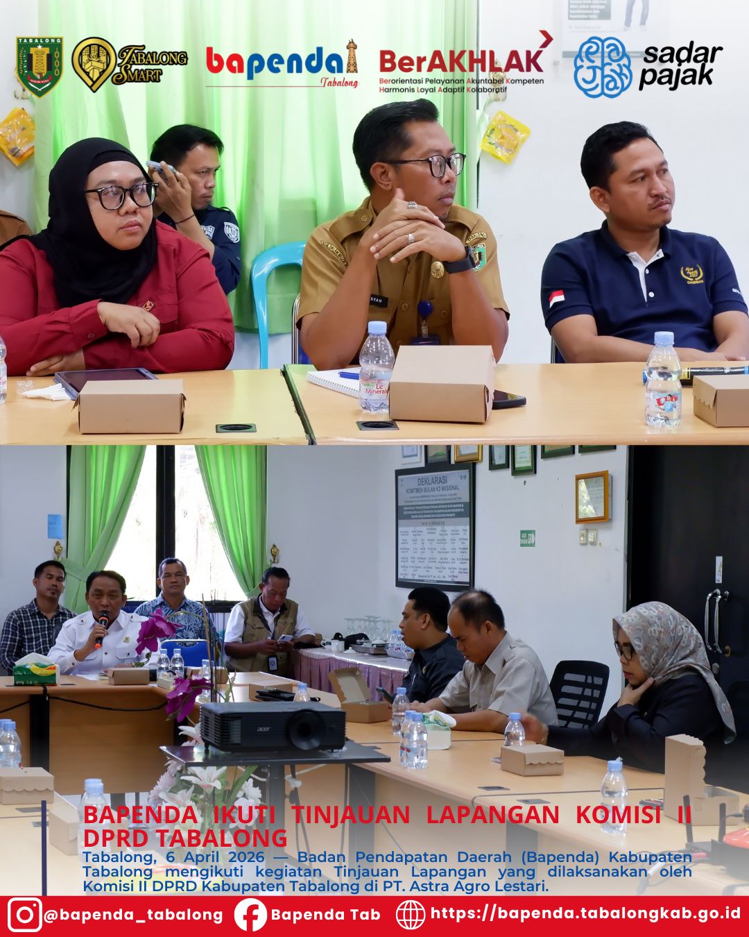 Bapenda Ikuti Tinjauan Lapangan Komisi II DPRD Tabalong