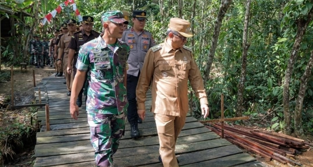 Bupati Tabalong Letakkan Batu Pertama Jembatan Perintis Garuda, Dorong Perekonomian dan Wujudkan Program Jalan dan Jembatan Mantap