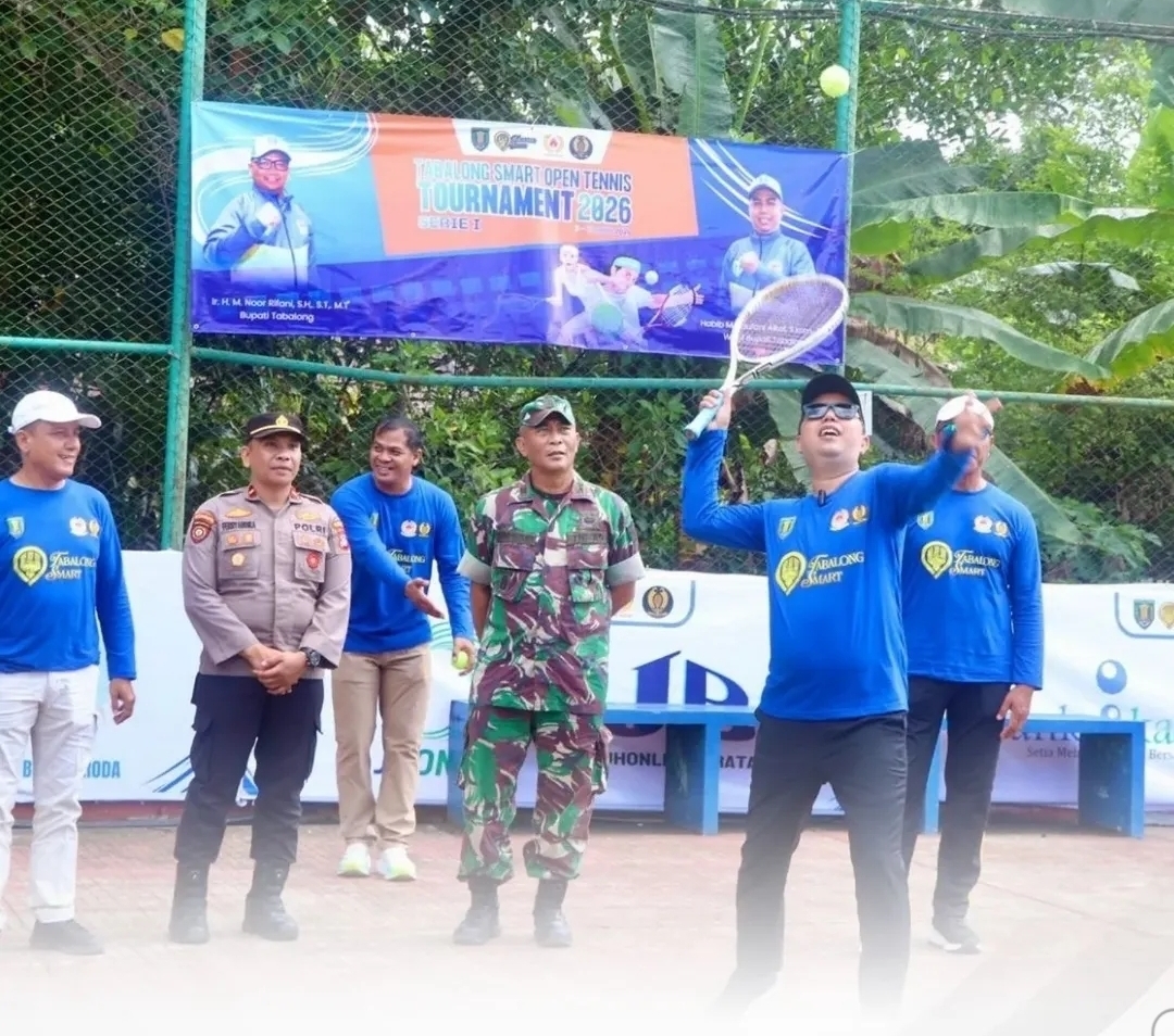 Dukung Lahirnya Atlet Tabalong, Wakil Bupati Tabalong Hadiri Pembukaan Turnamen Tenis 2026