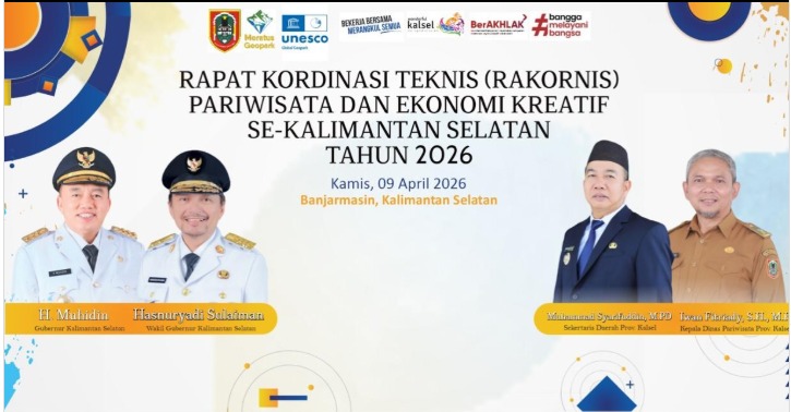Rakornis Pariwisata dan Ekonomi Kreatif Kalimantan Selatan 2026.
