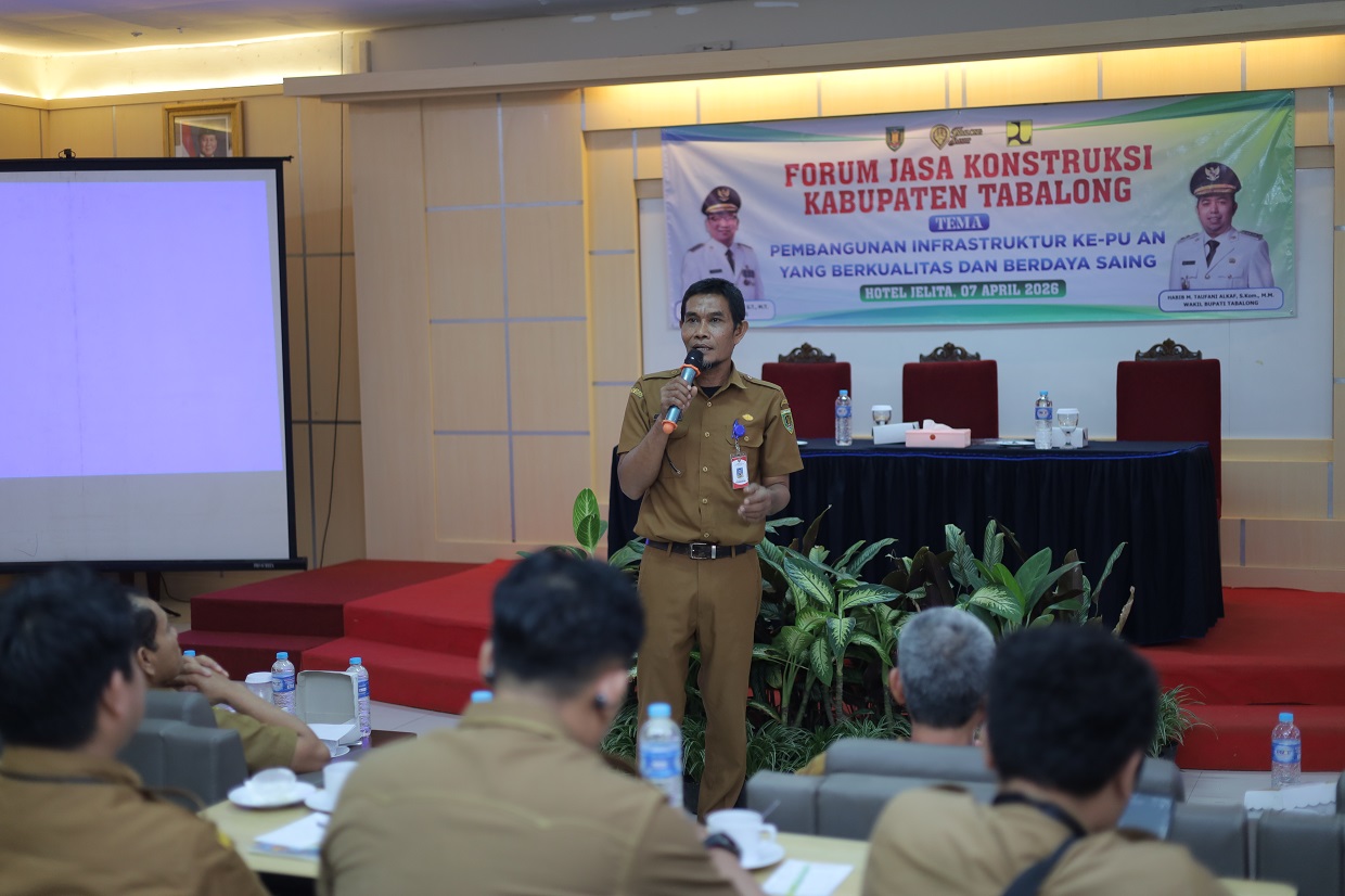 Perkuat Ekosistem Konstruksi, Sekda Tabalong Buka Forum Jasa Konstruksi 2026 di Hotel Jelita
