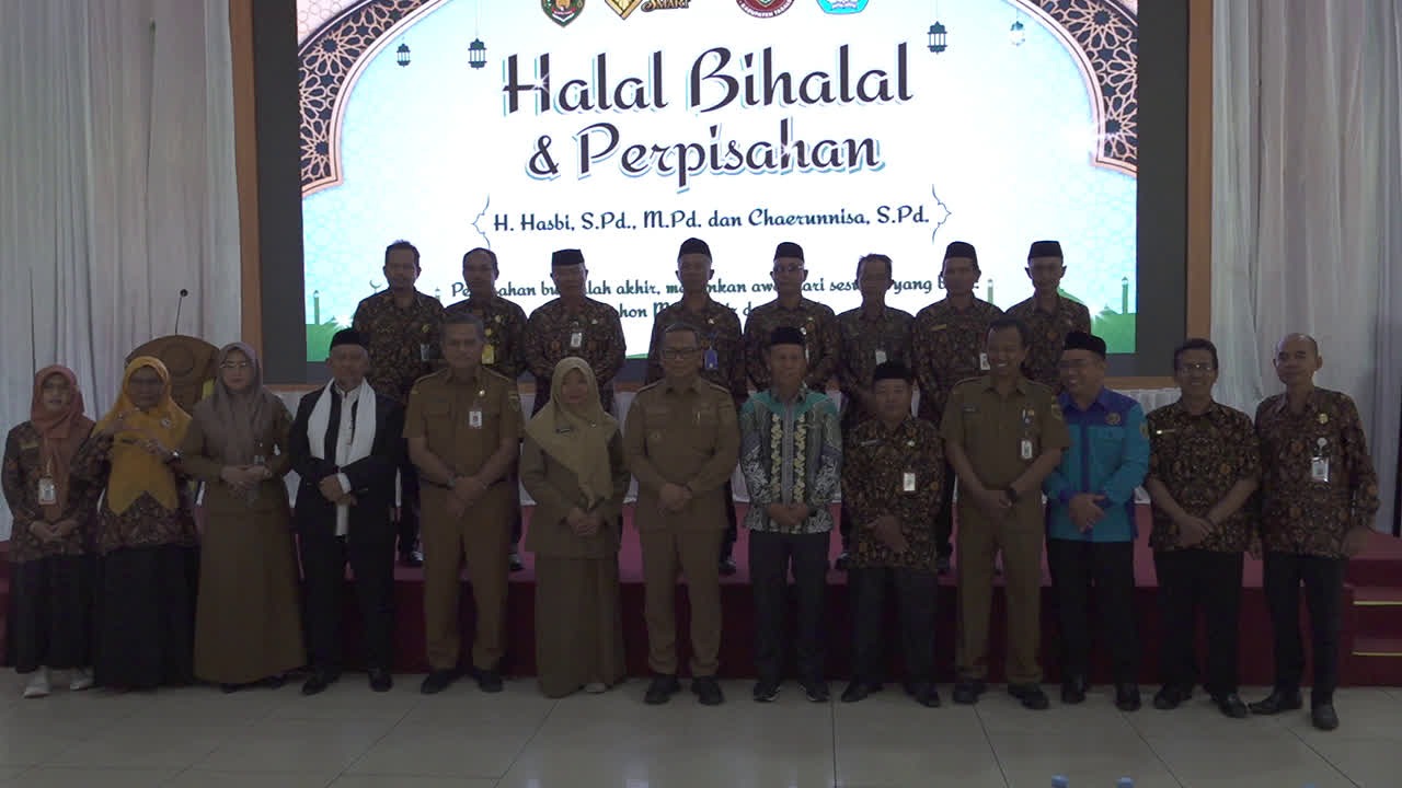 Disdikbud Tabalong Gelar Halal Bihalal, Apresiasi Pengabdian Pejabat Purna Tugas