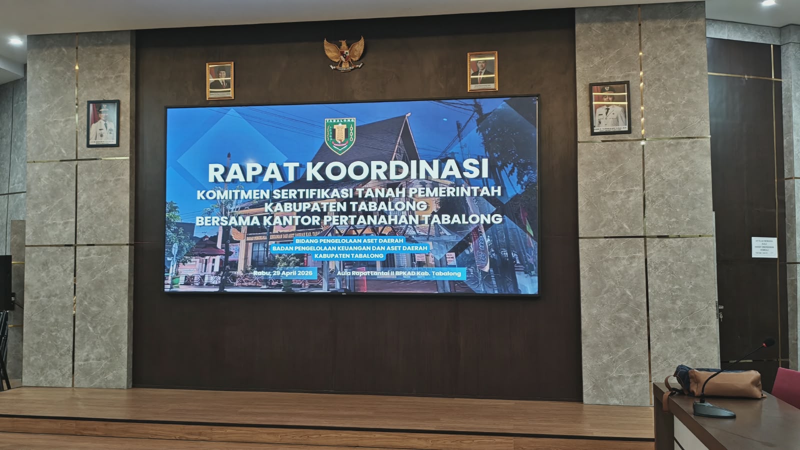 Rapat Koordinasi Komitmen Sertifikasi Tanah Pemerintah Kabupaten Tabalong