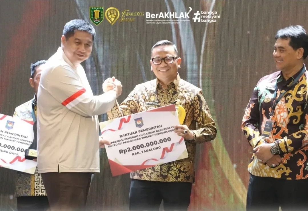 Pemerintah Kabupaten Tabalong Raih Apresiasi Terbaik II Regional Kalimantan Kategori Penurunan Tingkat Pengangguran