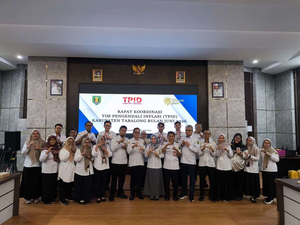 Pemerintah Kabupaten Tabalong Gelar Rakor TPID Bulan Juni,  Inflasi Tabalong Terendah Kedua di Kalimantan Selatan