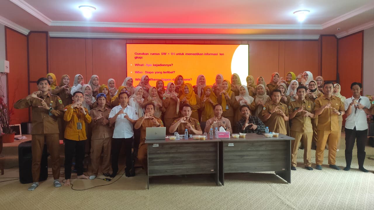 Dinas Kesehatan Tabalong Gelar Pelatihan Jurnalistik untuk Perkuat Publikasi Informasi Kesehatan