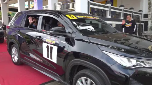 Bupati Tabalong Ikut Fun Rally! Jelajahi Destinasi Wisata di Kejurnas Rally 2025