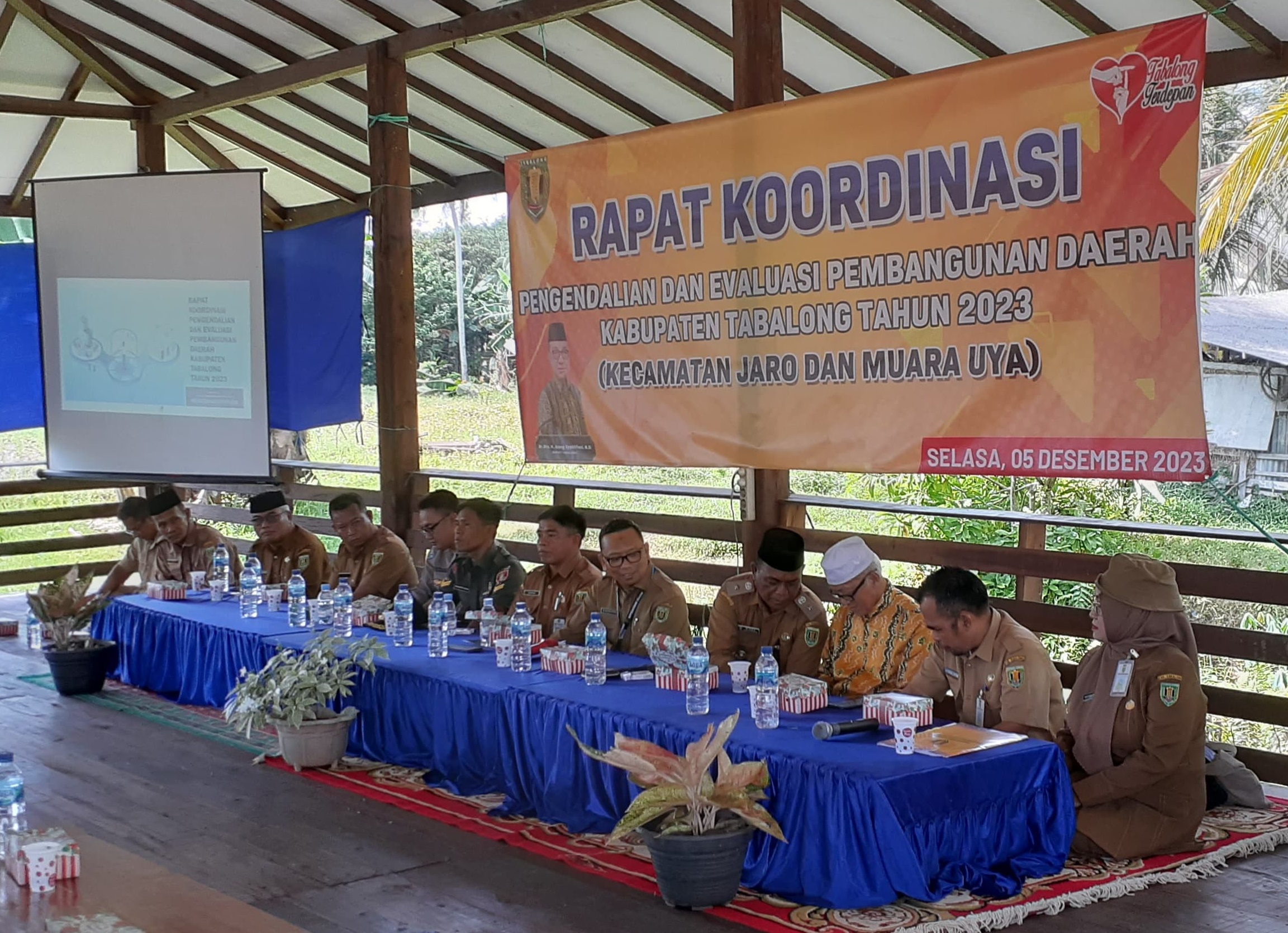 Kecamatan Jaro Menjadi Tempat Pertama Pelaksanaan Rapat Koordinasi Pengendalian dan Evaluasi Pembangunan Daerah Kabupaten Tabalong Tahun 2023