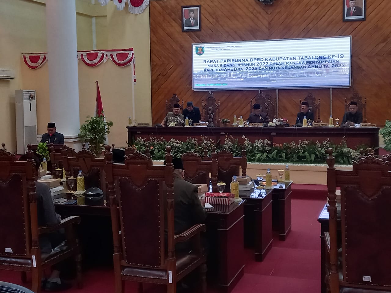 Rapat Paripurna DPRD dalam rangka Penyampaian Raperda Tentang APBD TA. 2023