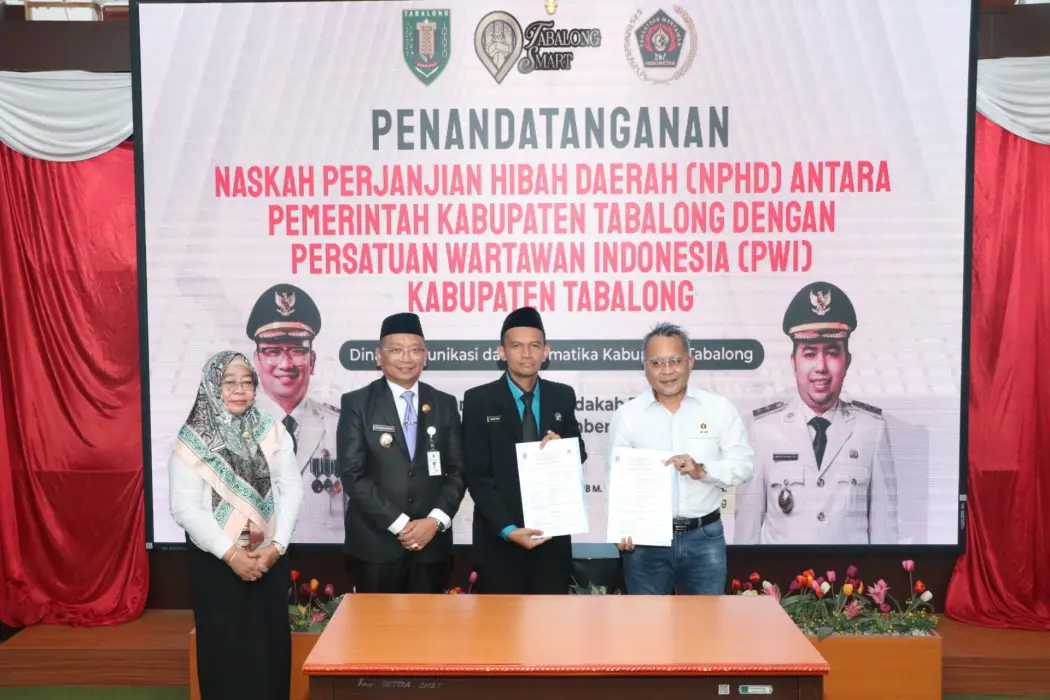 Pemkab Tabalong dan PWI Tandatangani NPHD, H Fani : Kami Terbantu Hasil Liputan Para Wartawan