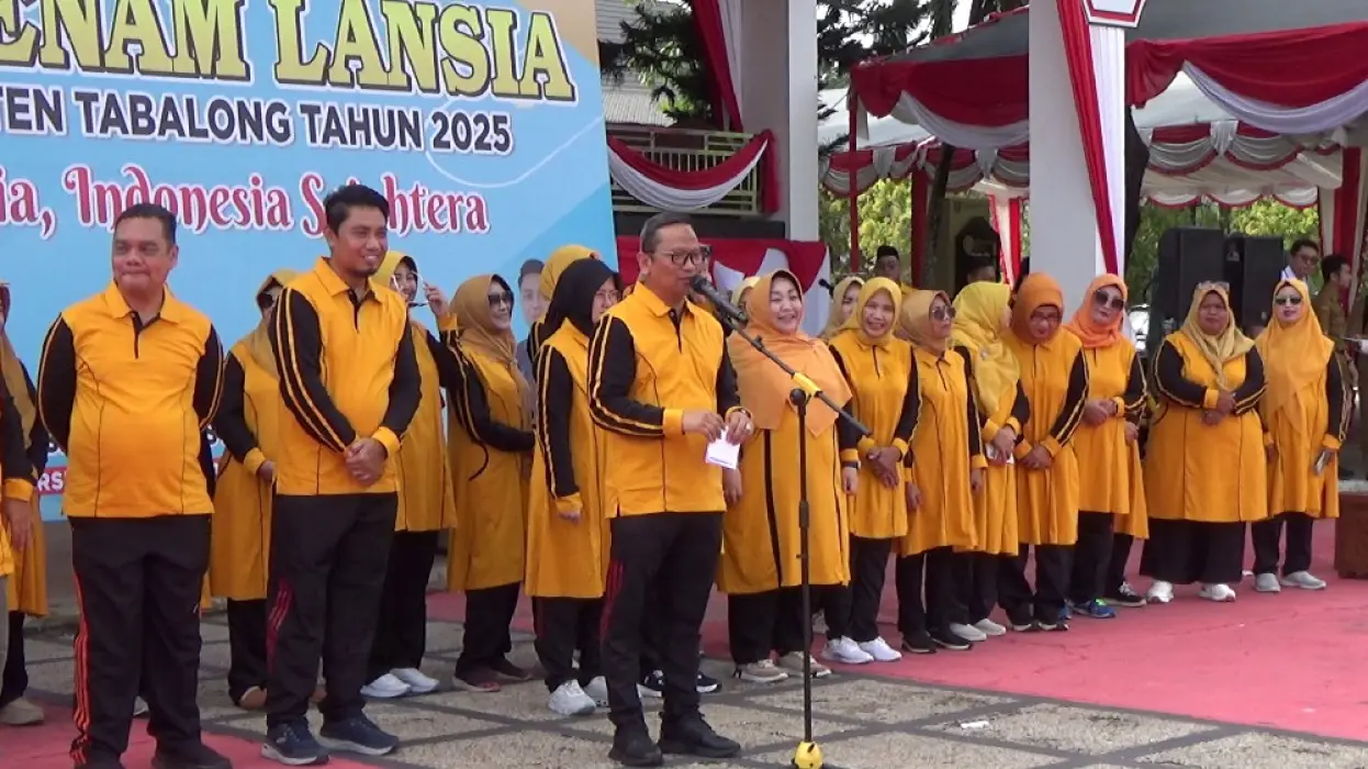 Gelar Lomba Senam Lansia, Pemkab Tabalong Ajak Lansia Tetap Sehat dan Bahagia