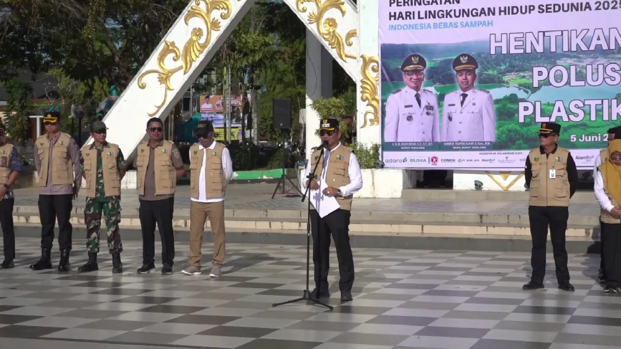 Pimpin Apel Hari Lingkungan Hidup, Bupati Serukan Tabalong Bebas Sampah Plastik