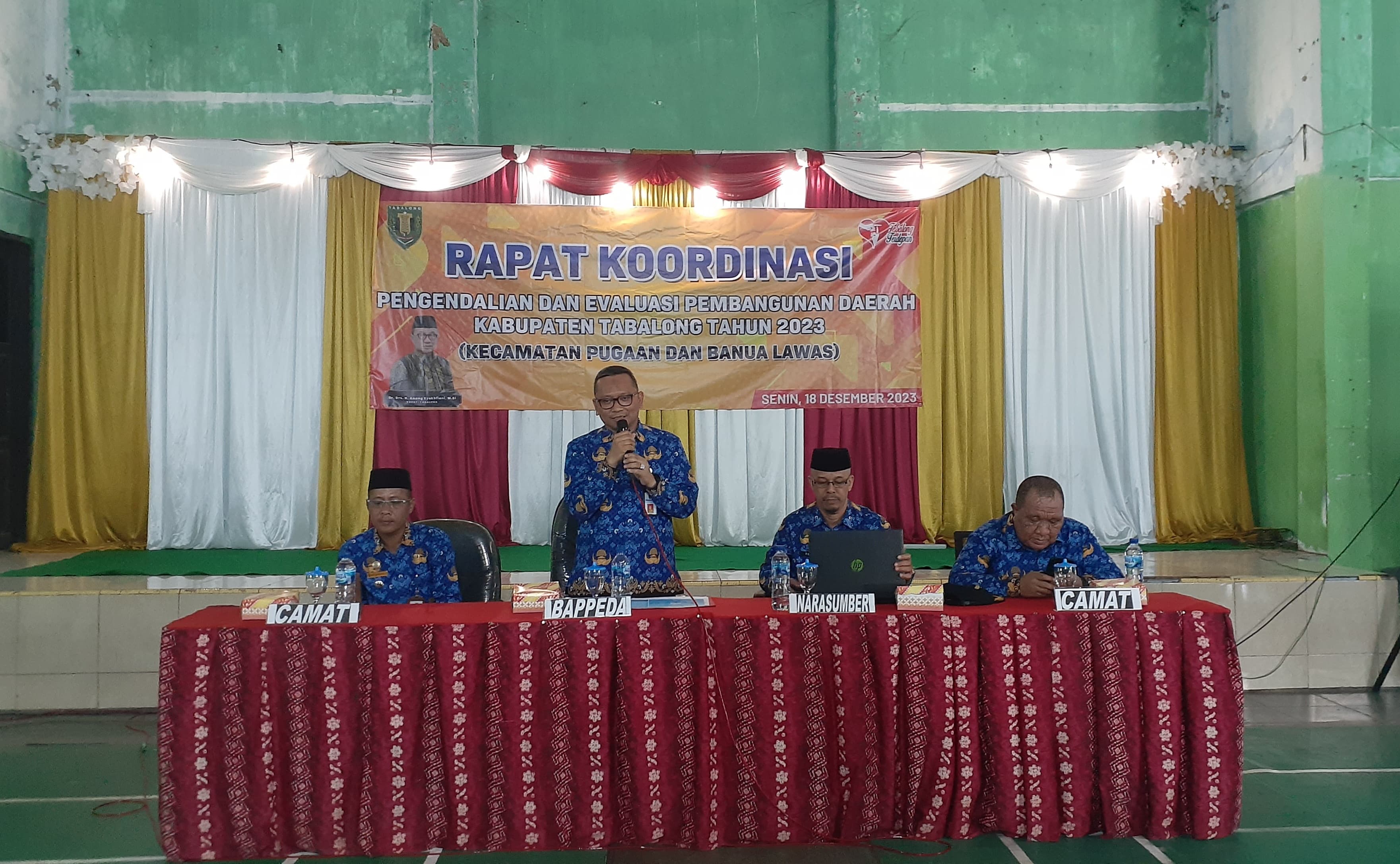 Rakor Pengendalian dan Evaluasi Pembangunan Daerah Kegiatan Keempat Dilaksanakan di Kecamatan Pugaan
