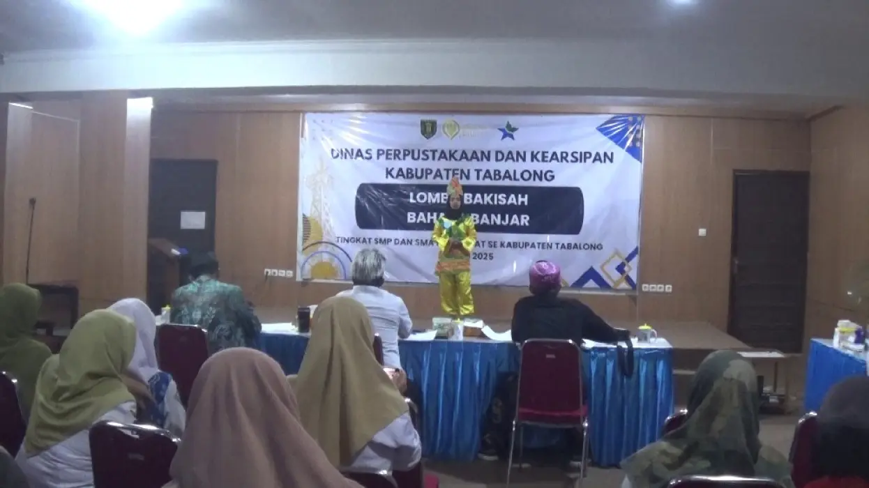Lestarikan Budaya, Dispersip Tabalong Ajak Siswa SMP & SMA Bakisah Bahasa Banjar