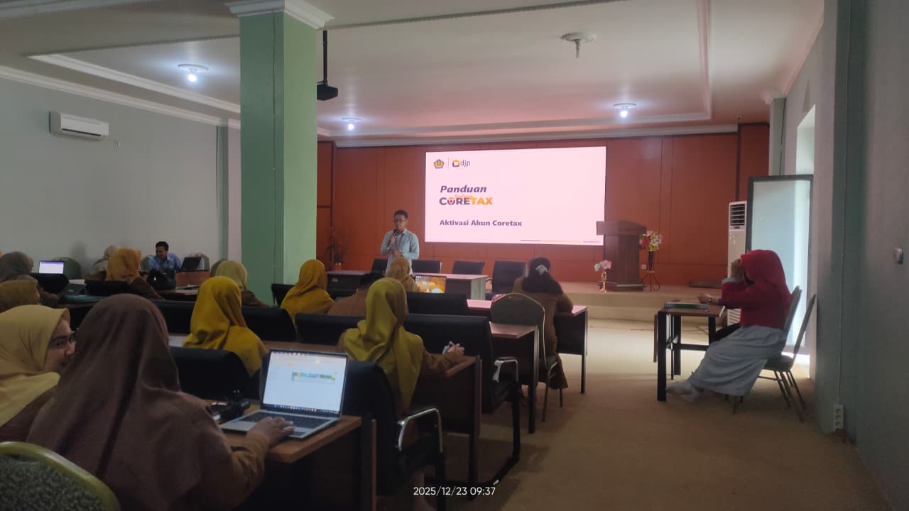 AKSELERASI DIGITALISASI PAJAK: PEGAWAI DINAS KESEHATAN TABALONG IKUTI PENYULUHAN SPT TAHUNAN CORETAX