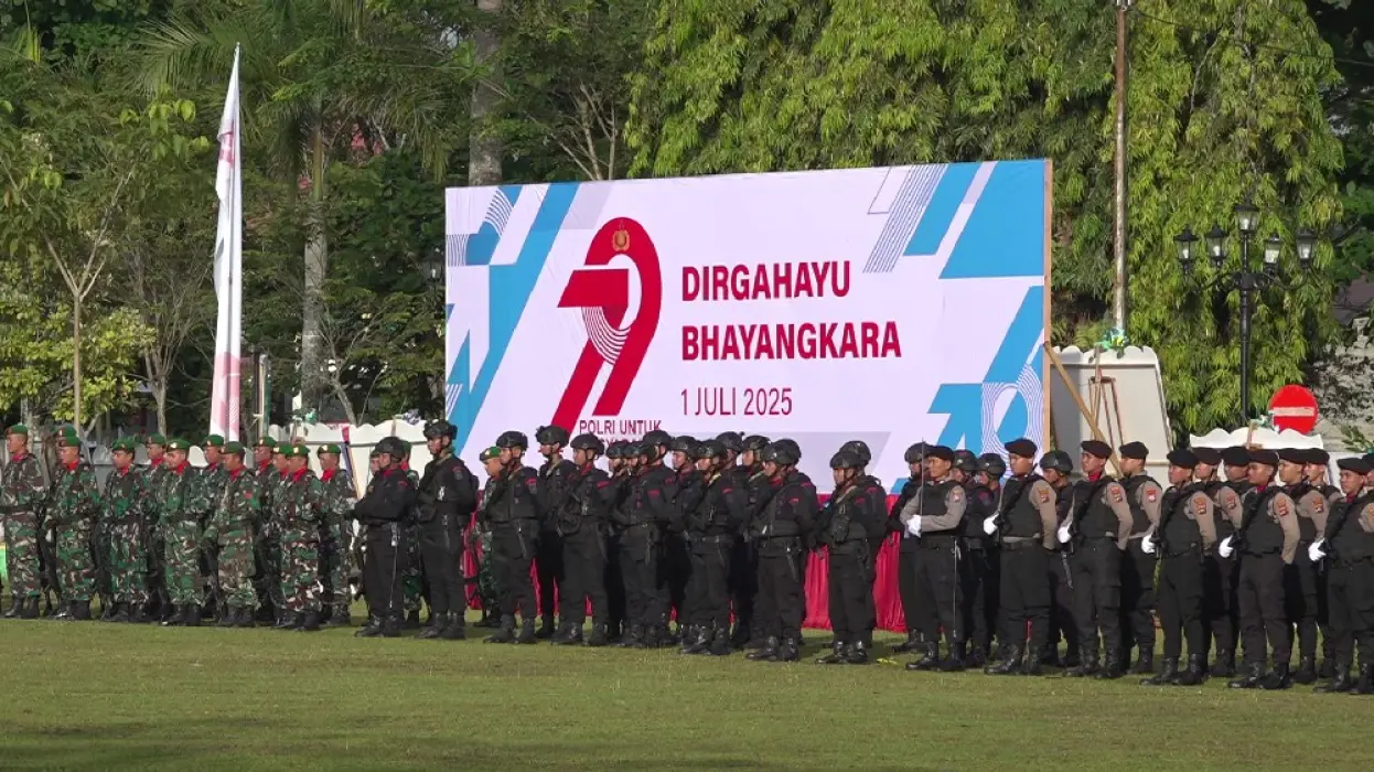 Peringati HUT Bhayangkara ke-79, Kapolres Tekankan Etika dan Pelayanan Polri