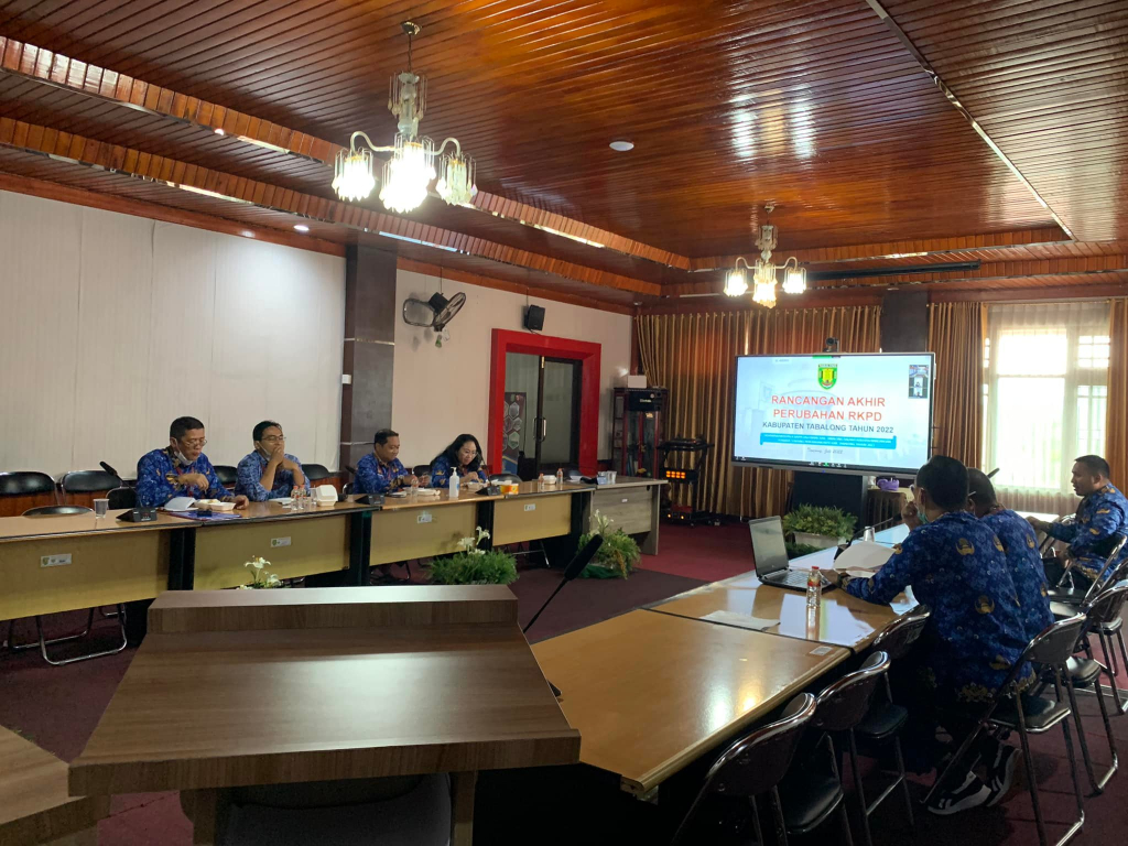 Bappedalitbang Tabalong Ikuti Rapat Fasilitasi Perubahan Rencana Kerja Pemerintah Daerah Tahun 2022 Kabupaten Tabalong