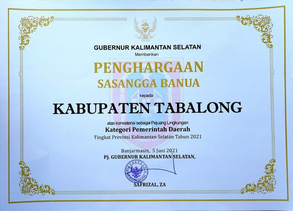 Peringatan Hari Lingkungan Hidup Sedunia 05 Juni 2021  di Kabupaten Tabalong