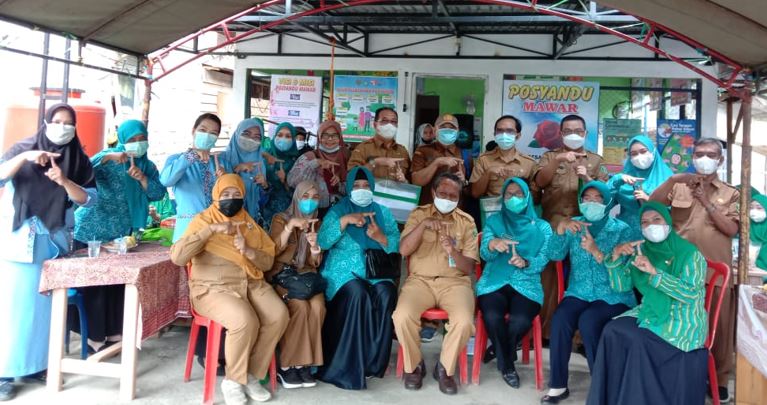 Dinas PMD Lakukan Penilaian Lomba Posyandu di Desa Seradang Kec. Haruai