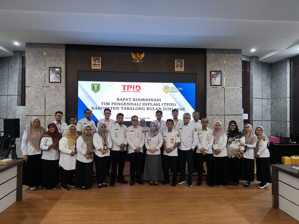 Pemerintah Kabupaten Tabalong Gelar Rakor TPID Bulan Juni, Inflasi Tabalong Terendah Kedua di Kalimantan Selatan